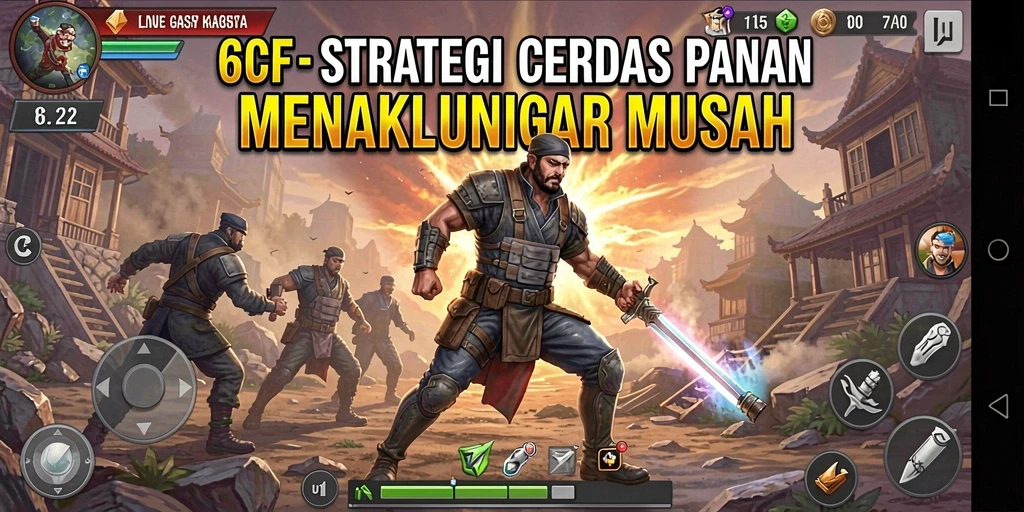 Tangkapan layar 6CF menampilkan pertarungan strategi yang intens.