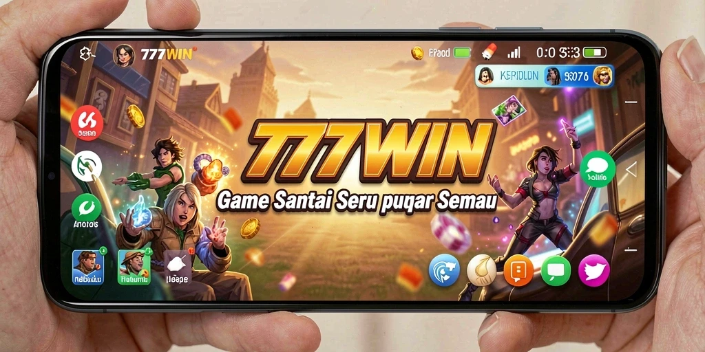 Tampilan gameplay 777WIN yang ceria dan menantang.