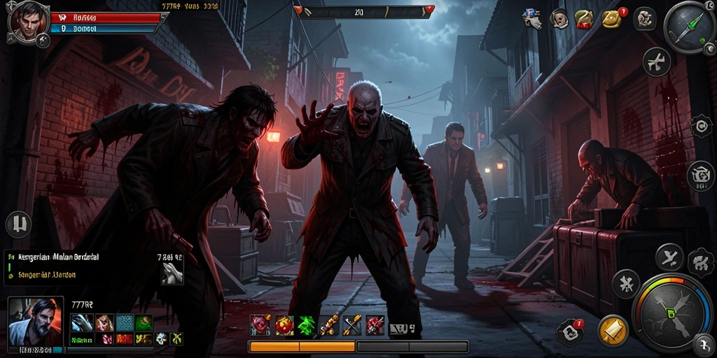 Tangkapan layar gameplay 77RP yang menakutkan dan mencekam.