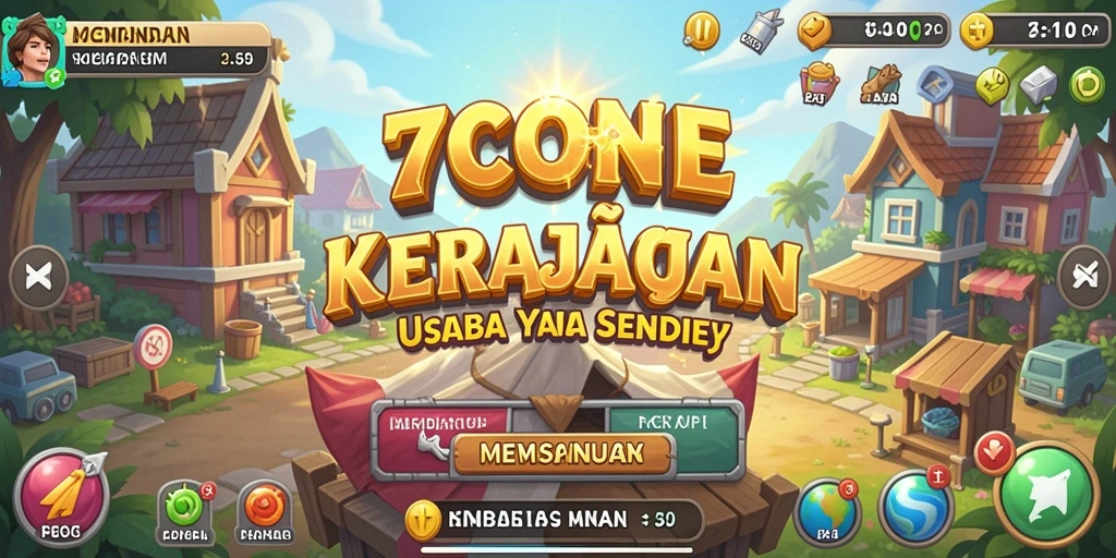 Tampilan gameplay 7CONE yang menarik dan interaktif.
