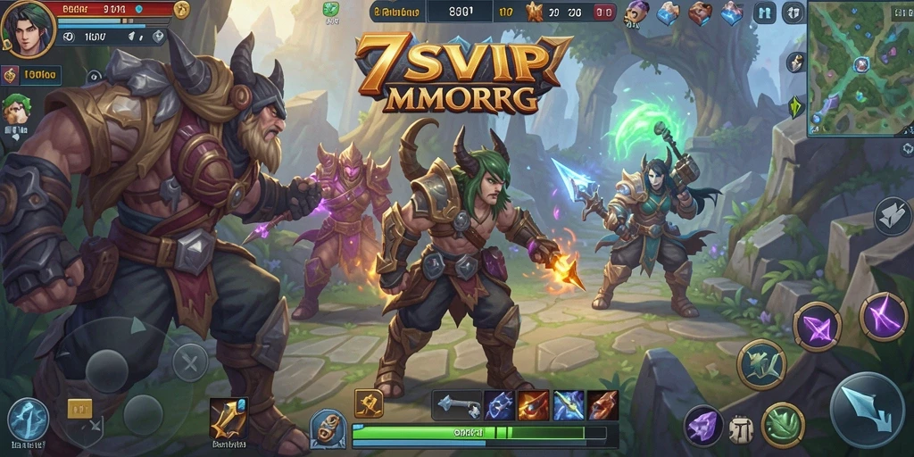 Tampilan gameplay epik dari 7SVIP dalam dunia MMORPG.