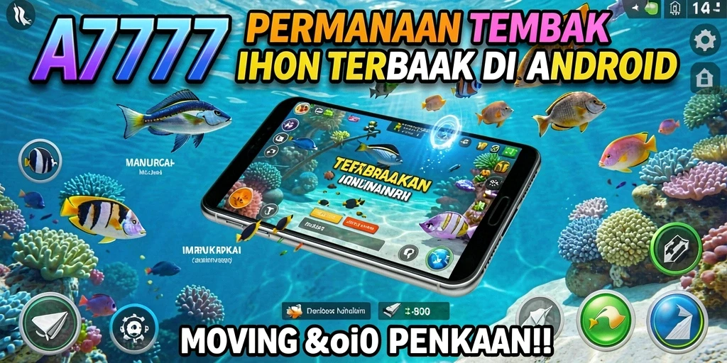 Screenshot gameplay A7777 yang menunjukkan aksi menembak ikan.