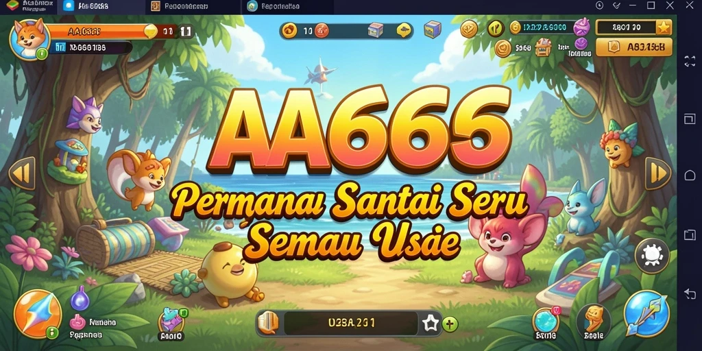 Tampilan gameplay yang menyenangkan dan menantang dalam AA666.