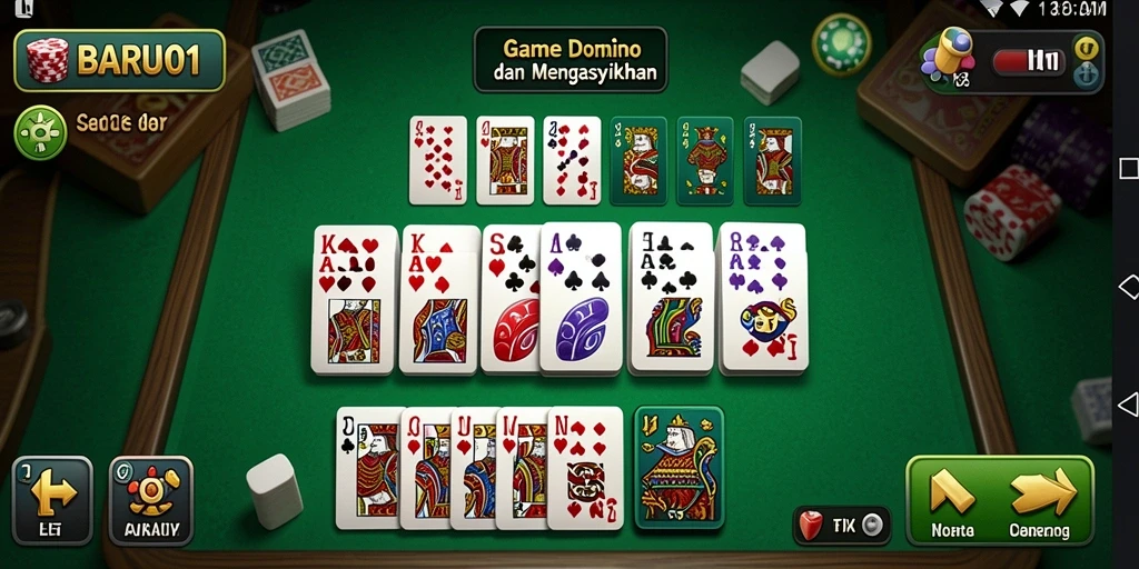 Gameplay seru Domino dengan grafis menawan di BARU01.
