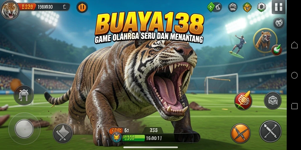 Tampilan menarik dari gameplay seru BUAYA138.