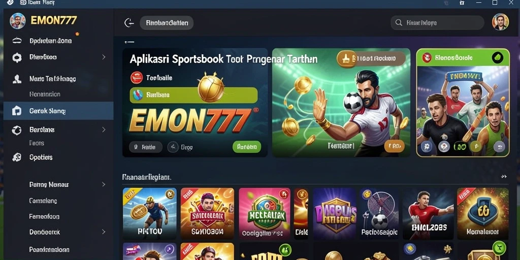 Tampilan gameplay menarik dari aplikasi Sportsbook EMON777.