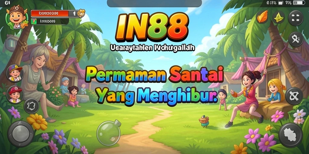 Tangkapan layar utama IN88 memperlihatkan gameplay yang ceria dan mengasyikkan.