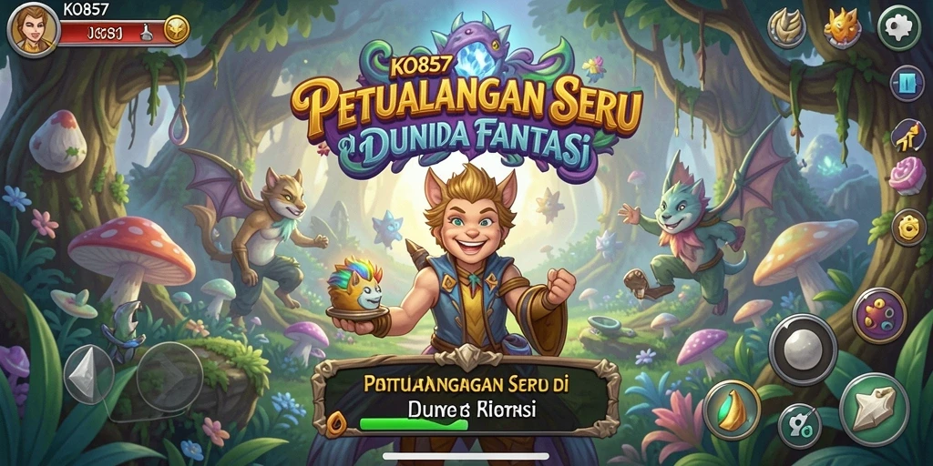 Gameplay KO857 menampilkan dunia petualangan yang megah dan menantang.
