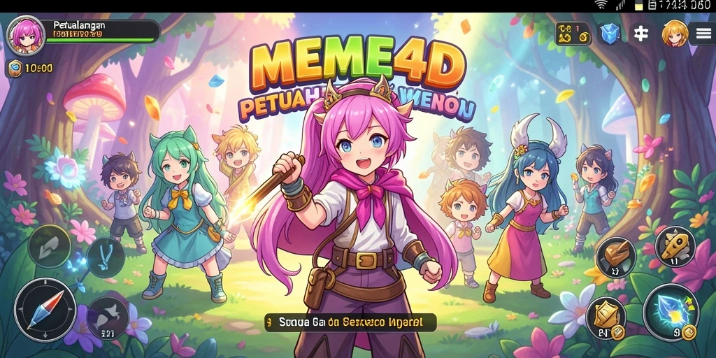 Tampilan menarik dari gameplay MEME4D yang penuh aksi.