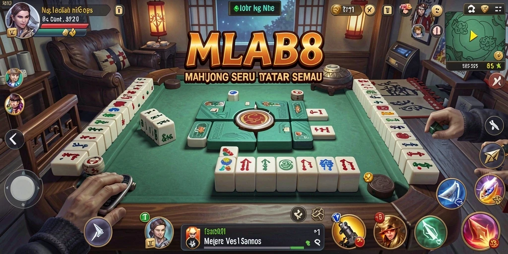 Gameplay Mahjong seru di MLBB8 dengan grafis menarik.