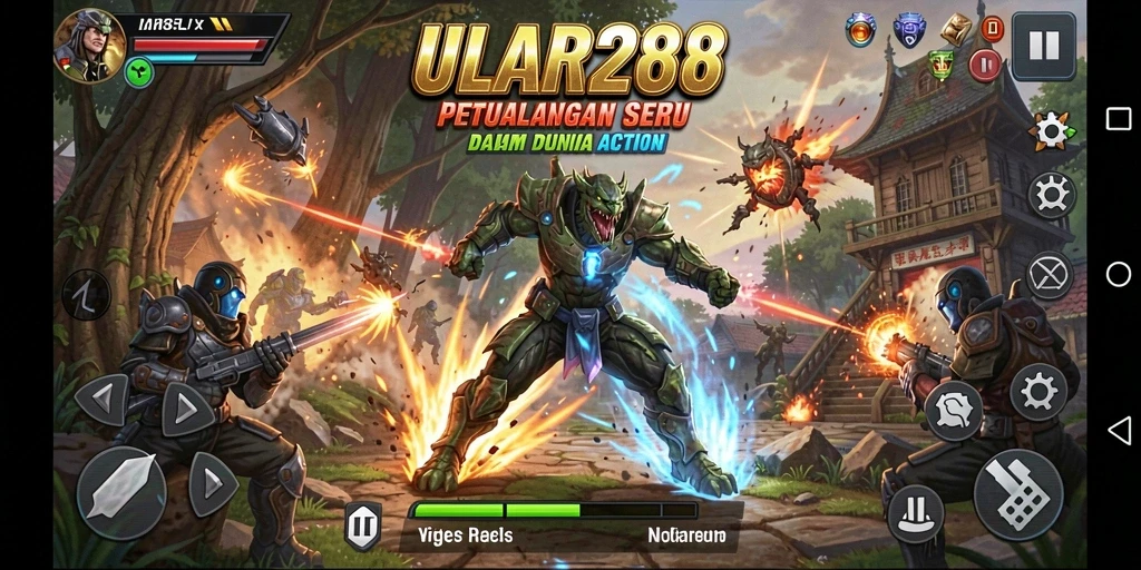 Screenshot menunjukkan aksi seru dalam permainan ULAR288.