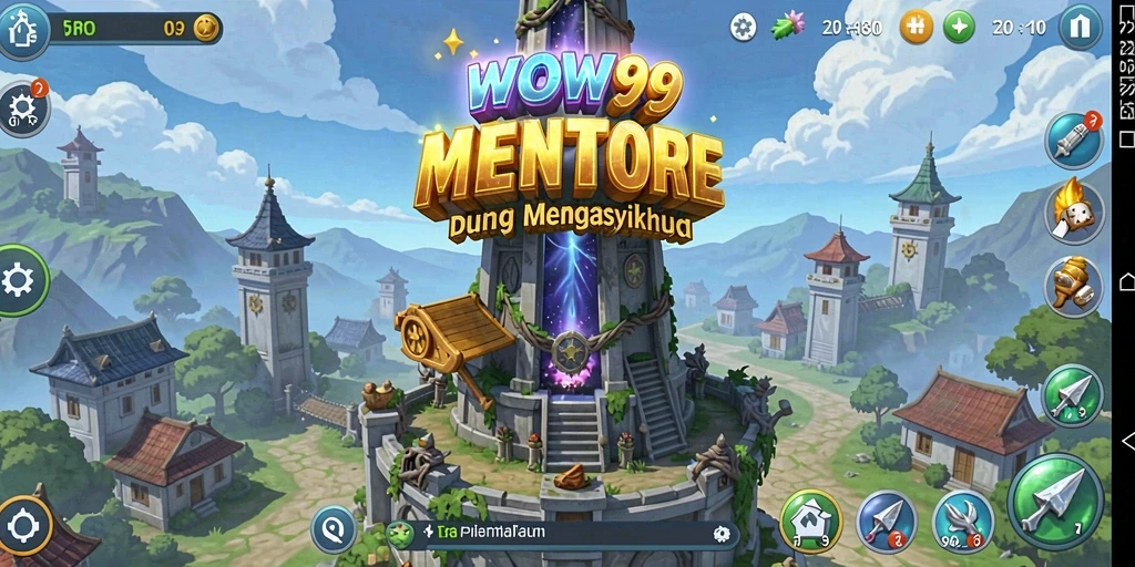 Tangkapan layar <strong>WOW99</strong> menampilkan momen mendebarkan dalam gaya Tower Defense.