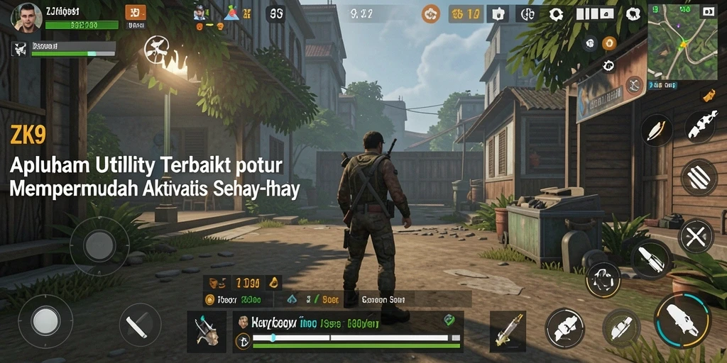 Tampilan antarmuka aplikasi ZK9 yang intuitif dan user-friendly.
